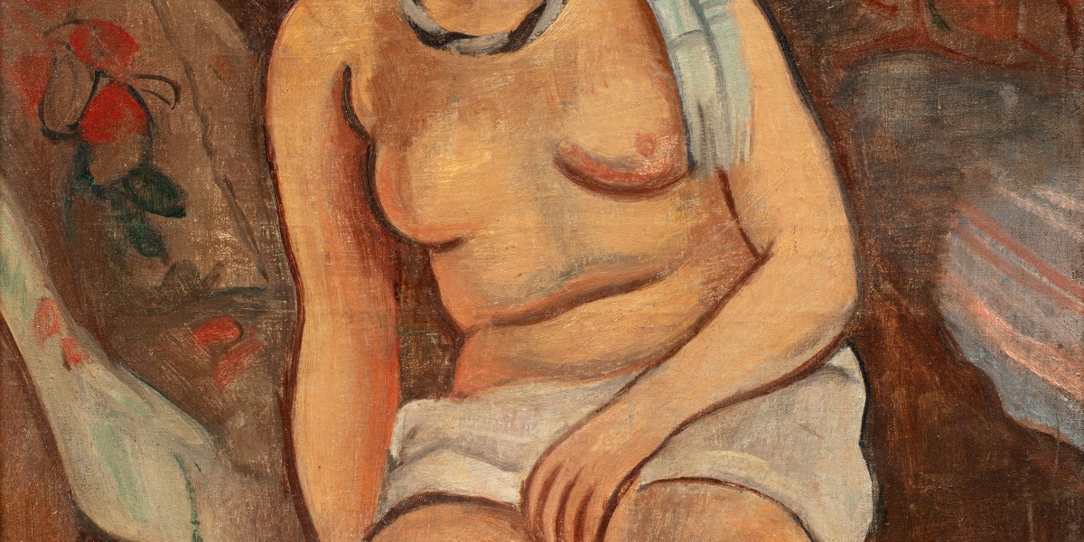 Jeune femme nue au turban